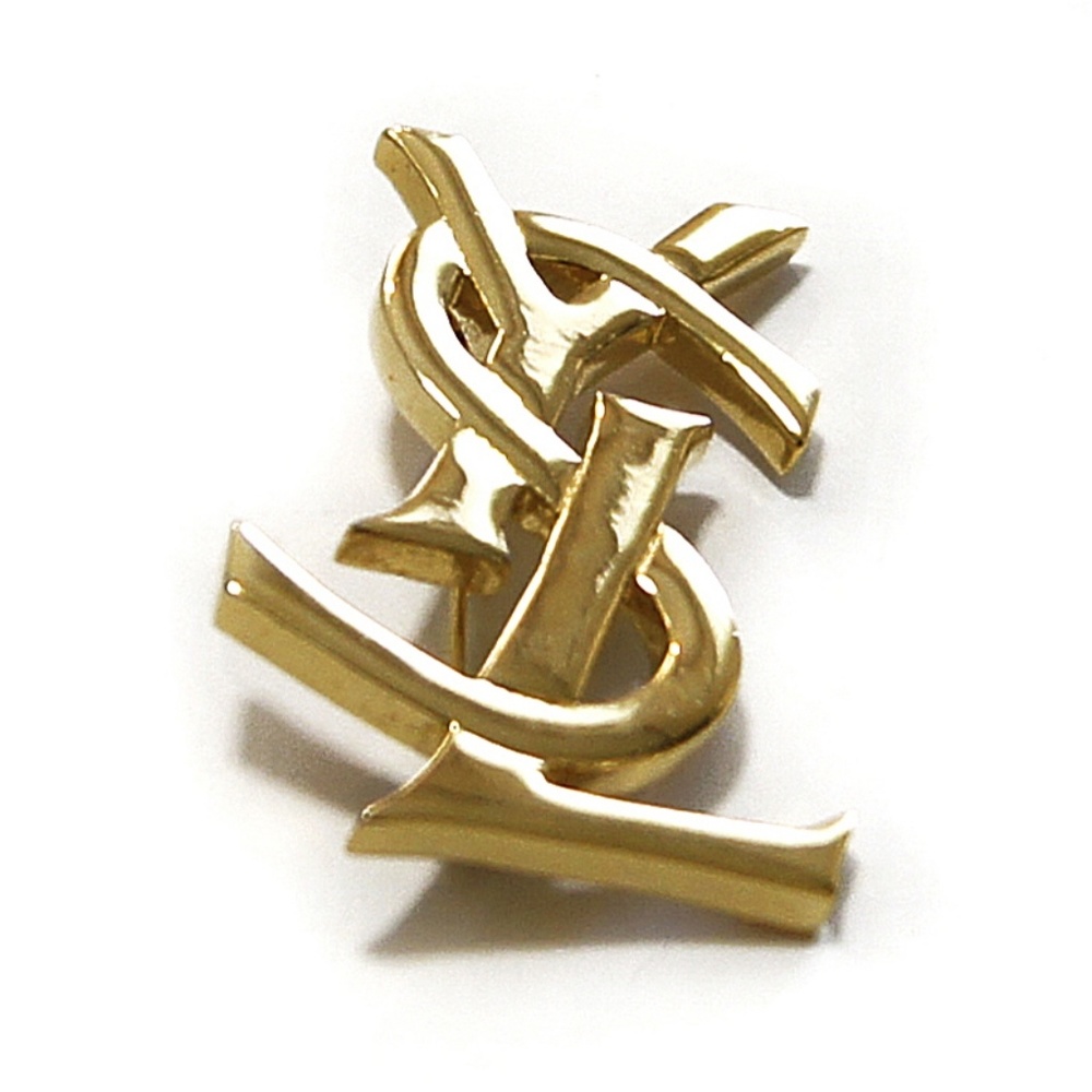 Saint Lauren Gold signiture vintage brooche